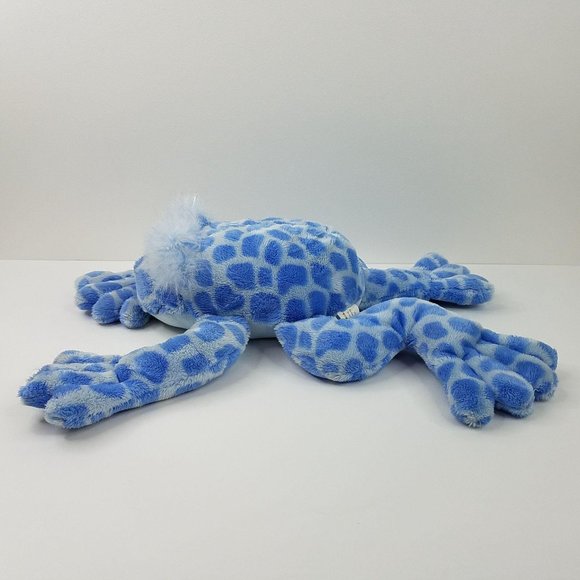 Animal Alley Frog Plush Blue Spotted Toad 12" Toys R Us Stuffed Toy - Picture 3 of 9